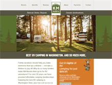 Tablet Screenshot of kmresorts.com